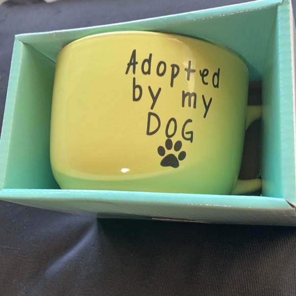 Other - 🌹$6ifbundle2 yellow adopted by my dog stoneware pet mug